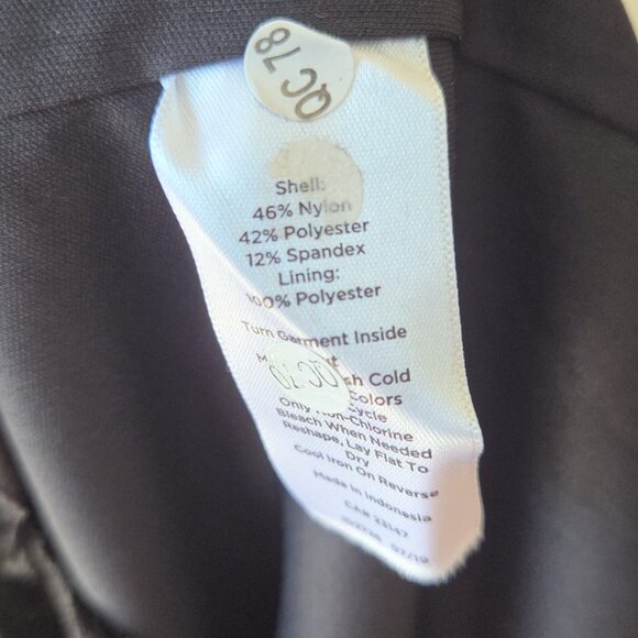 Talbots Velvet Dress X 12-14 NWT Jacquard Sheath Dress Plus Black Dress - Picture 6 of 9